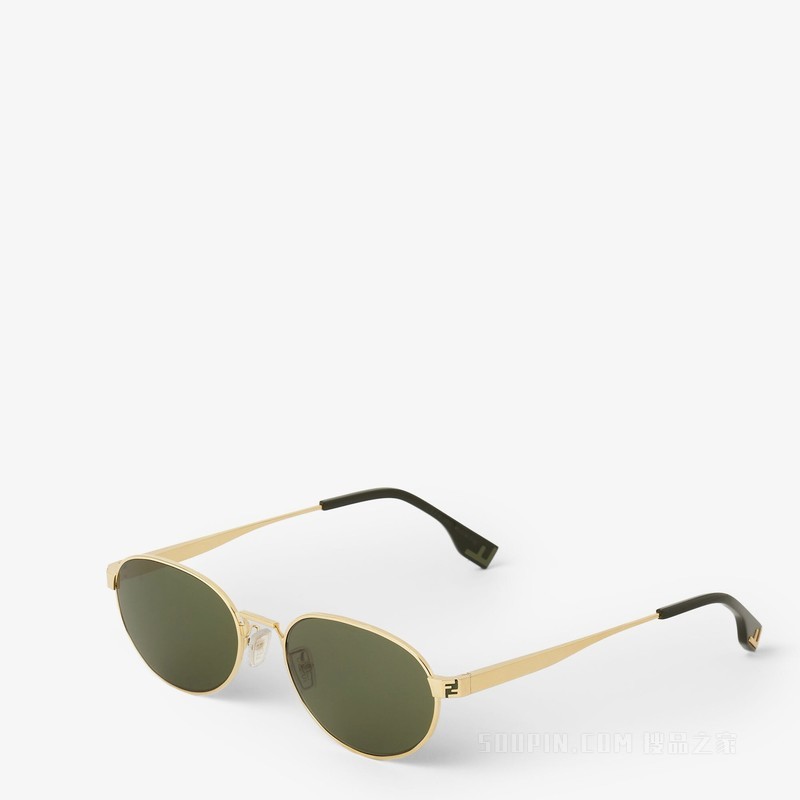 FENDI Sky 金色金属太阳镜