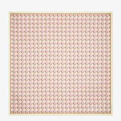 FF围巾 粉红色FENDI Optical桑蚕丝围巾