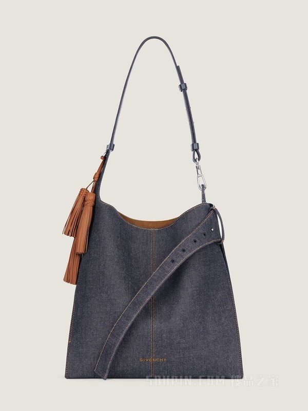 中号Belted Hobo手袋