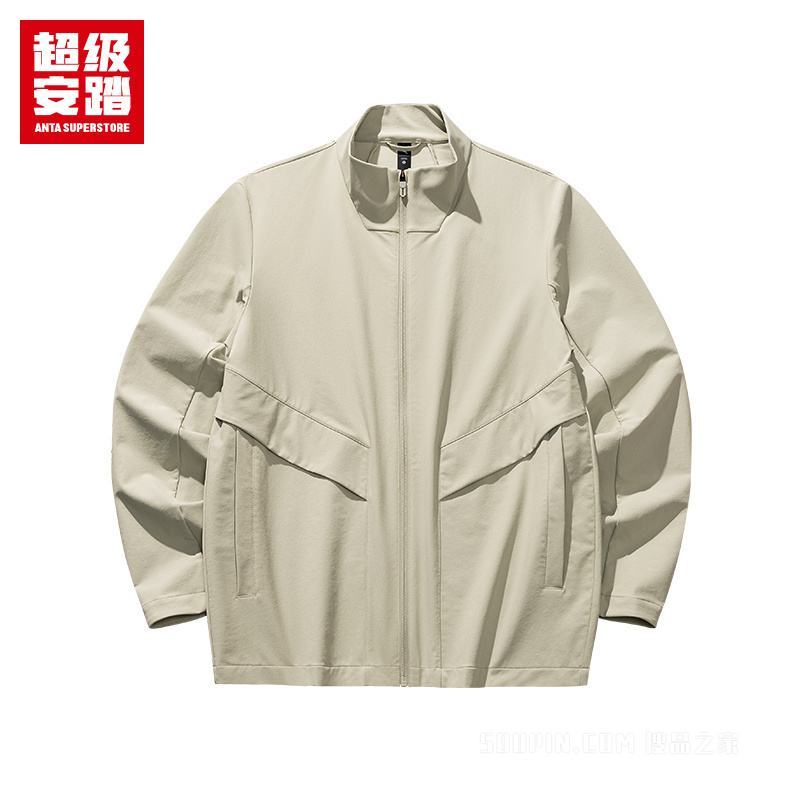 超级安踏城市通勤男子防泼水梭织薄外套