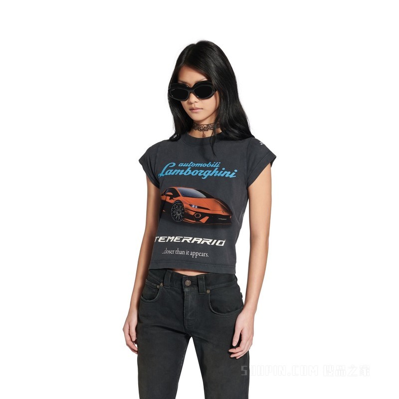 BALENCIAGA | AUTOMOBILI LAMBORGHINI SHRUNK T恤