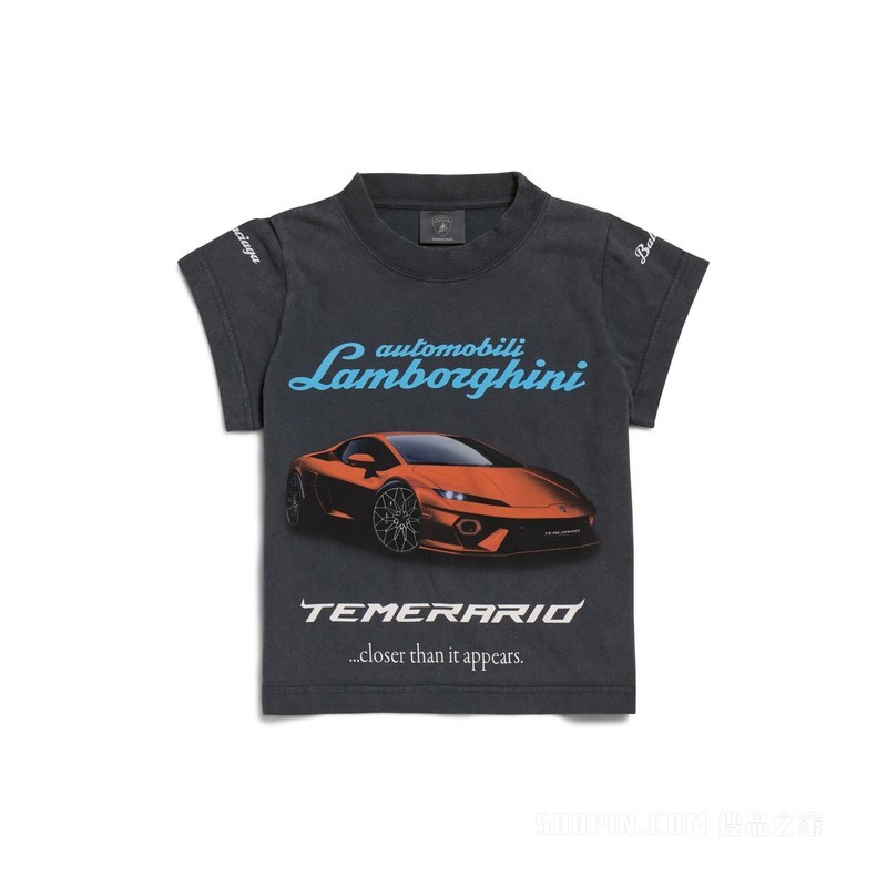 BALENCIAGA | AUTOMOBILI LAMBORGHINI SHRUNK T恤