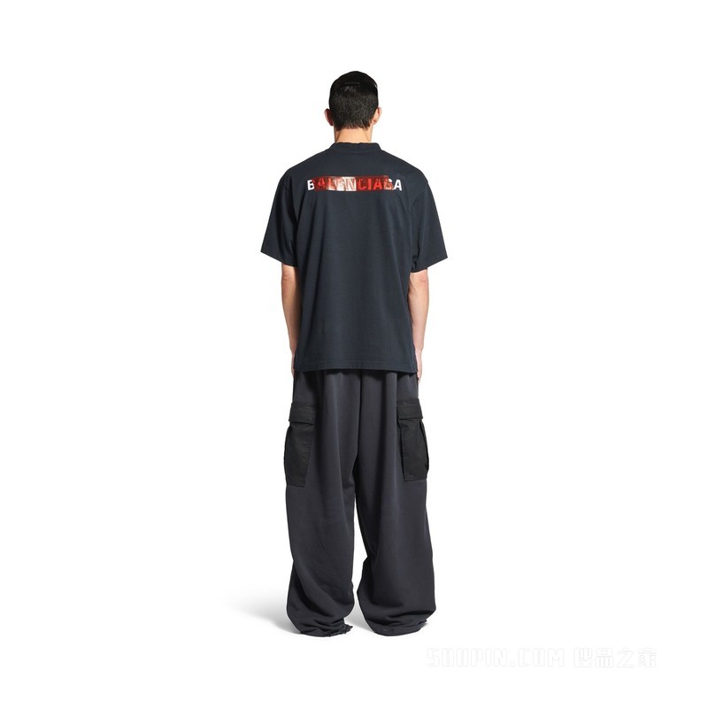 TAPED BALENCIAGA BACK中号版型T恤
