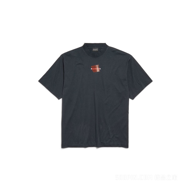 TAPED BALENCIAGA BACK中号版型T恤