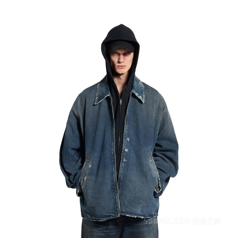 拉链牛仔夹克