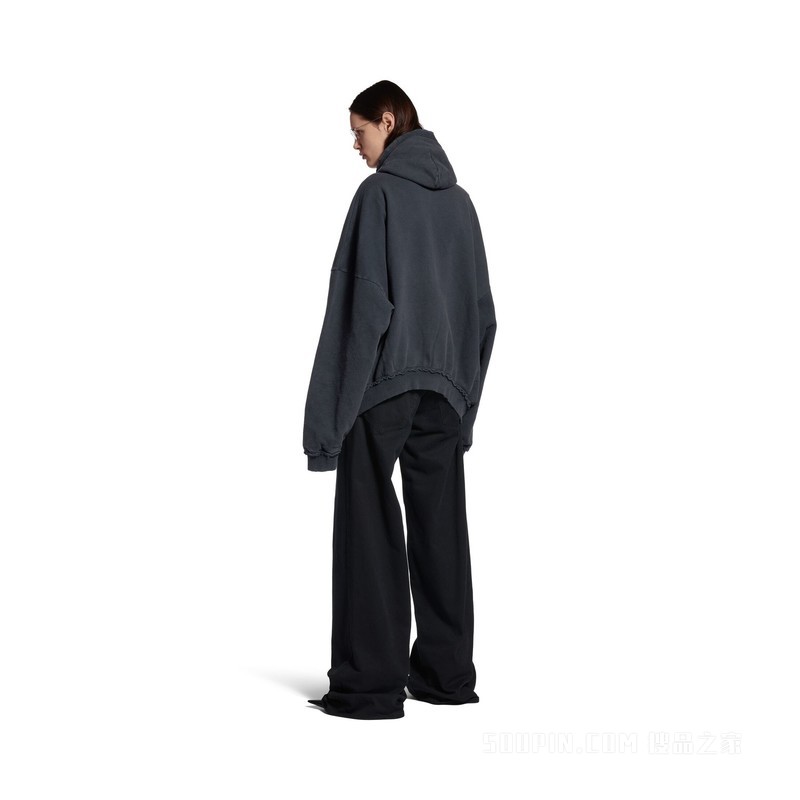FASHION DESIGNER大号版型拉链连帽卫衣