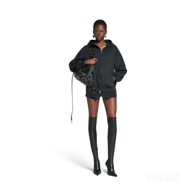 FLIPPED UNI HOODIE常规版型拉链连帽卫衣
