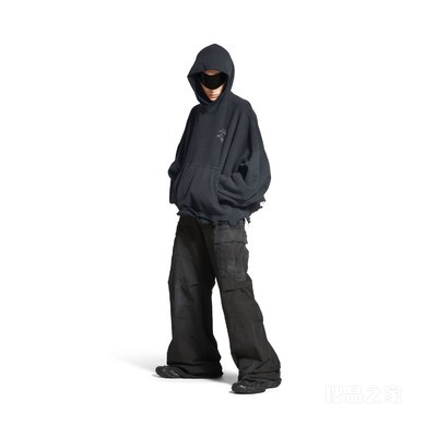 BALENCIAGA NAIL POLISH HOODIE短款连帽卫衣