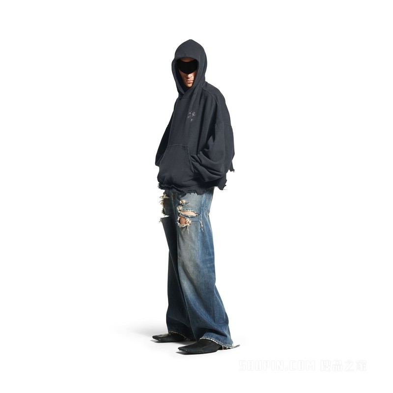 BALENCIAGA NAIL POLISH HOODIE短款连帽卫衣