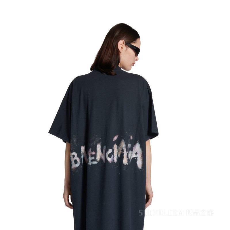 BALENCIAGA NAIL POLISH超长T恤连衣裙