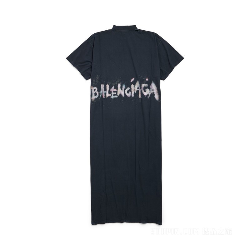 BALENCIAGA NAIL POLISH超长T恤连衣裙