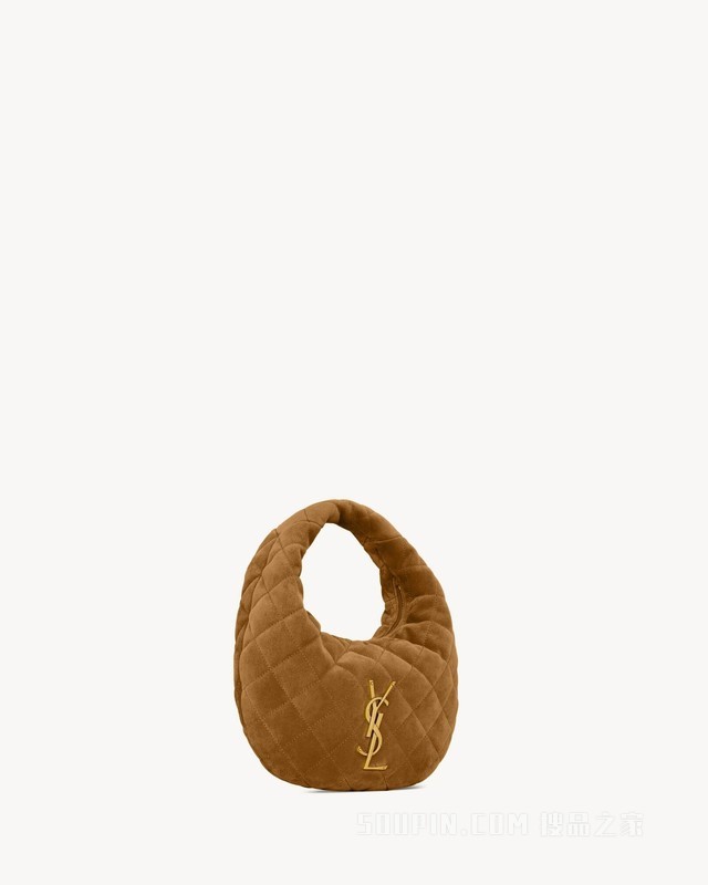 ICARINO绗缝绒面革手袋