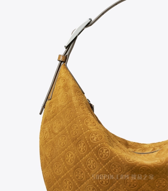 T Monogram 肩背包 菊苣棕色