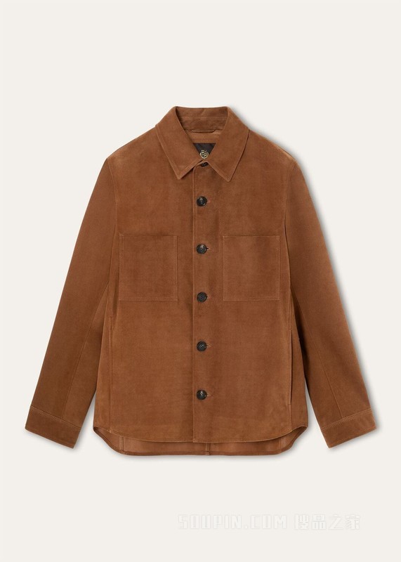 Evandro男士衬衫式外套 驯鹿皮