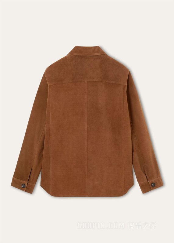 Evandro男士衬衫式外套 驯鹿皮