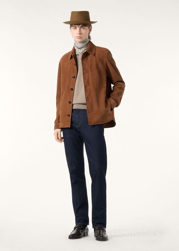 Evandro男士衬衫式外套 驯鹿皮