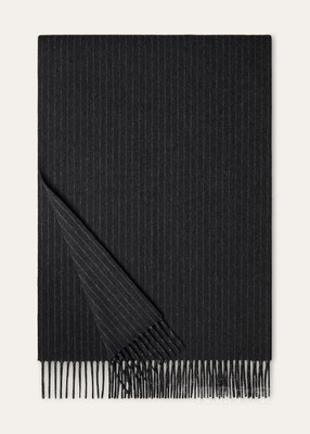 Pinstripe男士围巾 Wish®羊毛, 羊绒