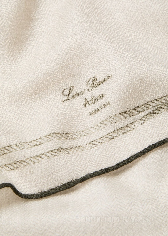 Loro Piana Alare男士方巾 羊绒, 桑蚕丝