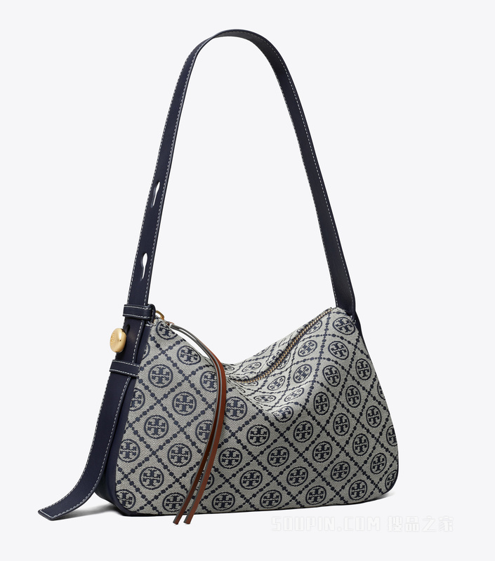 T Monogram Romy 肩背包 Tory 海军蓝