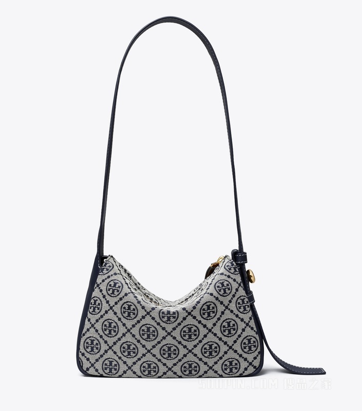 Romy T Monogram 小号肩背包 Tory 海军蓝