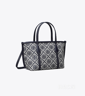 T Monogram Perry 迷你托特包 Tory 海军蓝