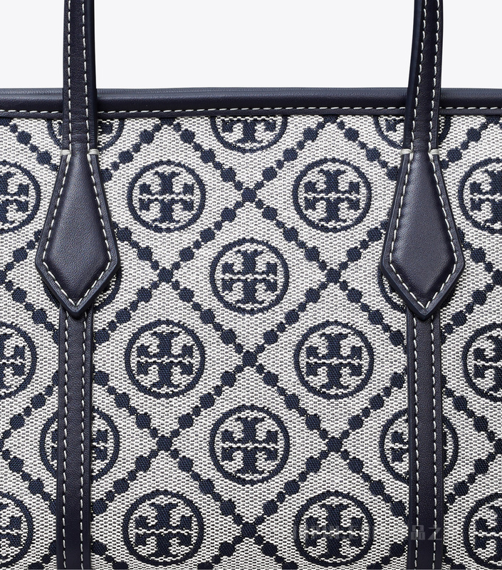 T Monogram Perry 迷你托特包 Tory 海军蓝