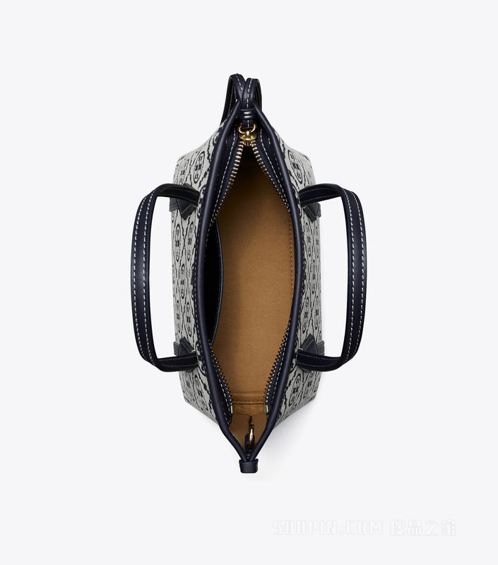 T Monogram Perry 迷你托特包 Tory 海军蓝