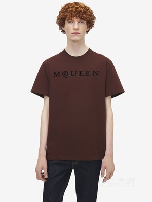 植绒McQueen标志T恤