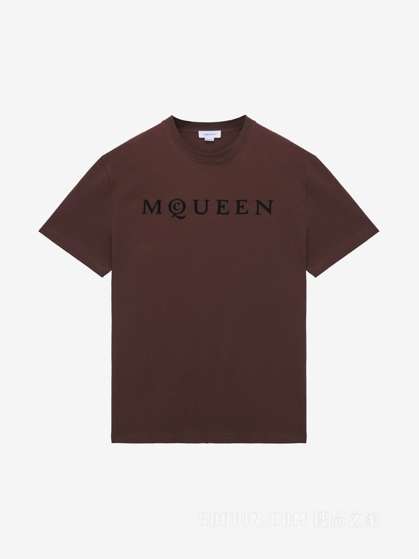 植绒McQueen标志T恤