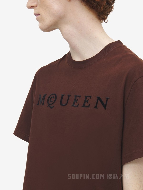 植绒McQueen标志T恤