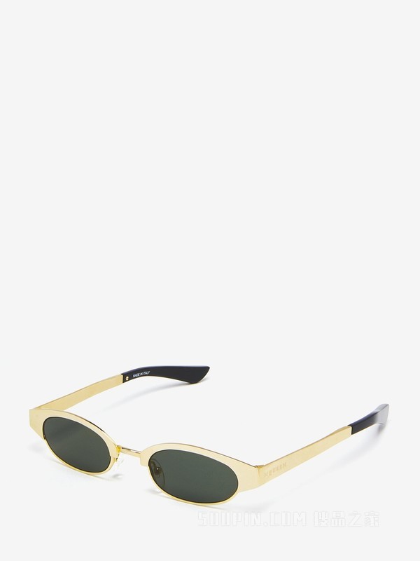 McQueen Ellipse金属太阳眼镜