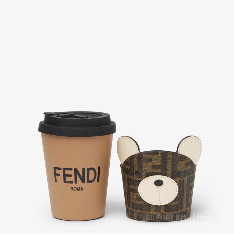 FENDI杯子 米色塑料杯