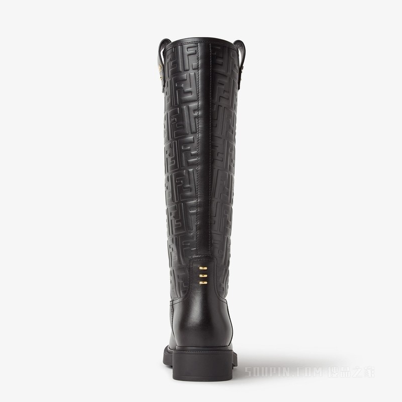FENDI Filo 黑色皮靴