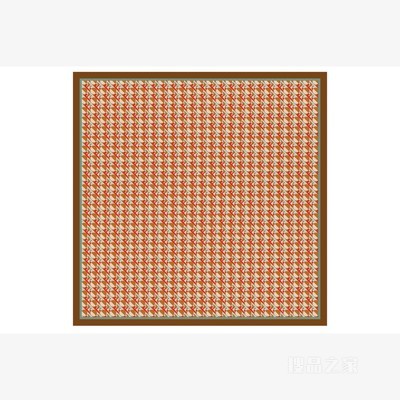 FF围巾 棕色FENDI Optical桑蚕丝围巾