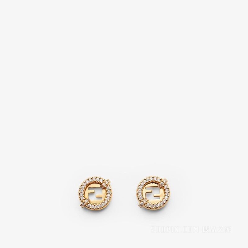 FENDI EverRound耳环 金色耳环