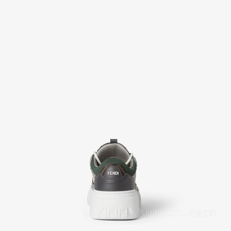 Fendi Force运动鞋 白色皮革低帮鞋