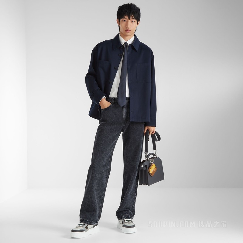 Fendi Force运动鞋 白色皮革低帮鞋
