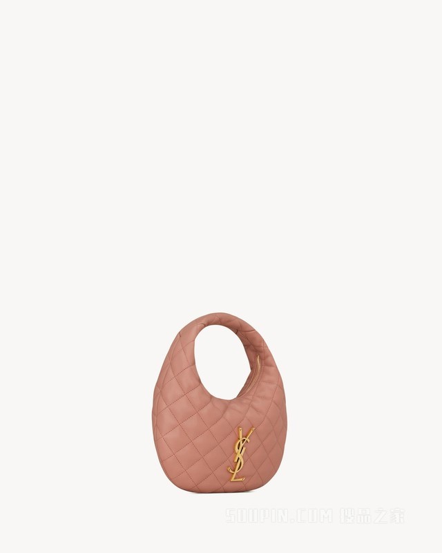 ICARINO绗缝纳帕皮革手袋