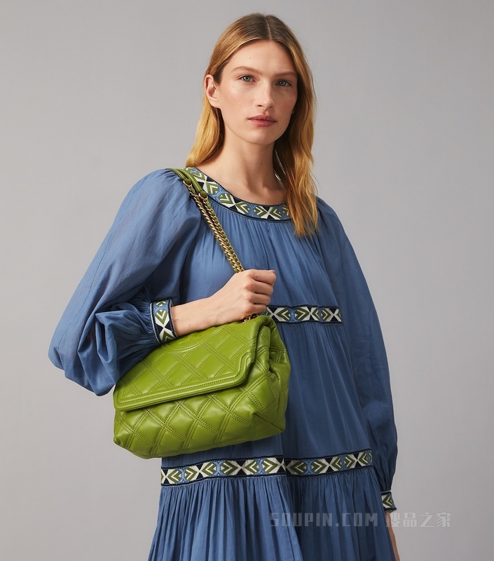 Fleming 软皮两用肩背包 草木绿