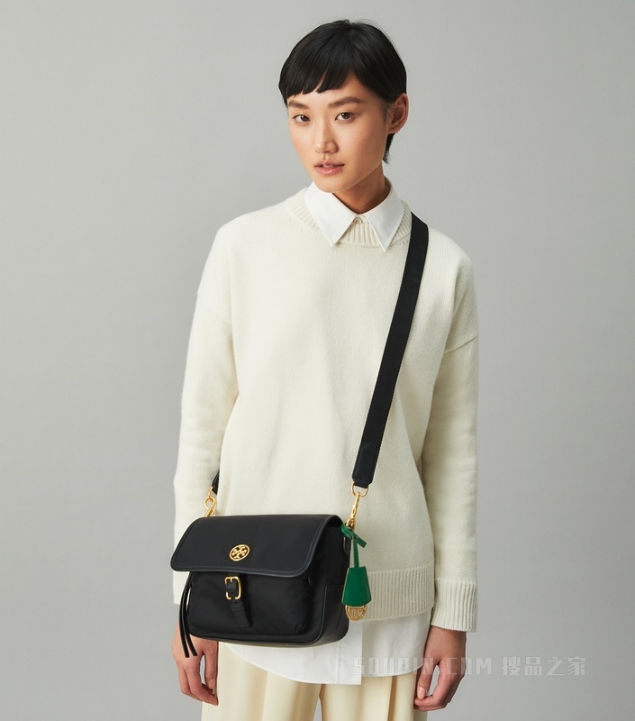 Piper 尼龙斜挎包 黑色
