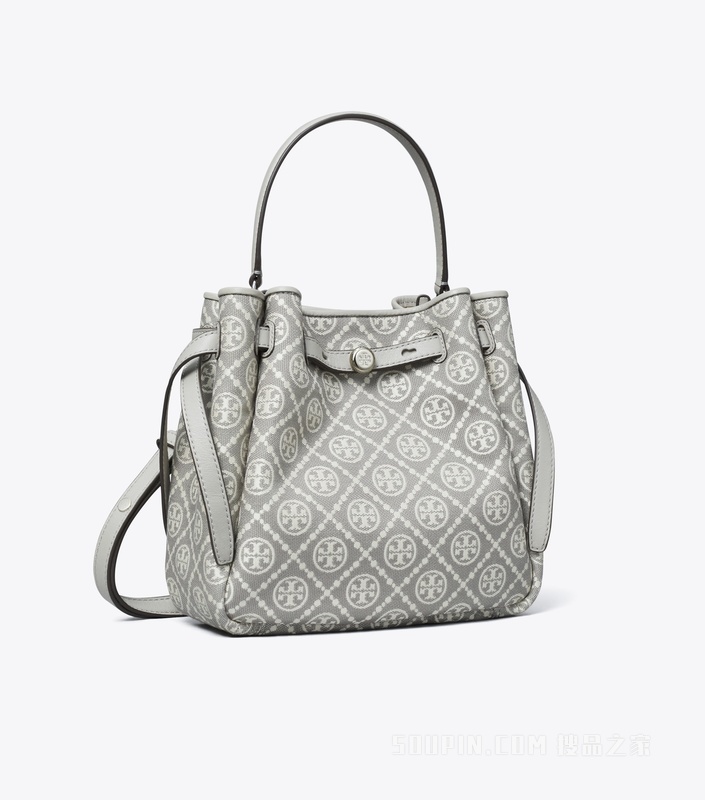 Romy T Monogram 水桶包 灰色