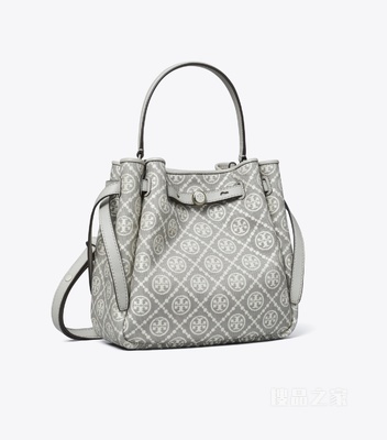 Romy T Monogram 水桶包 灰色