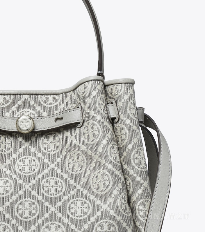 Romy T Monogram 水桶包 灰色