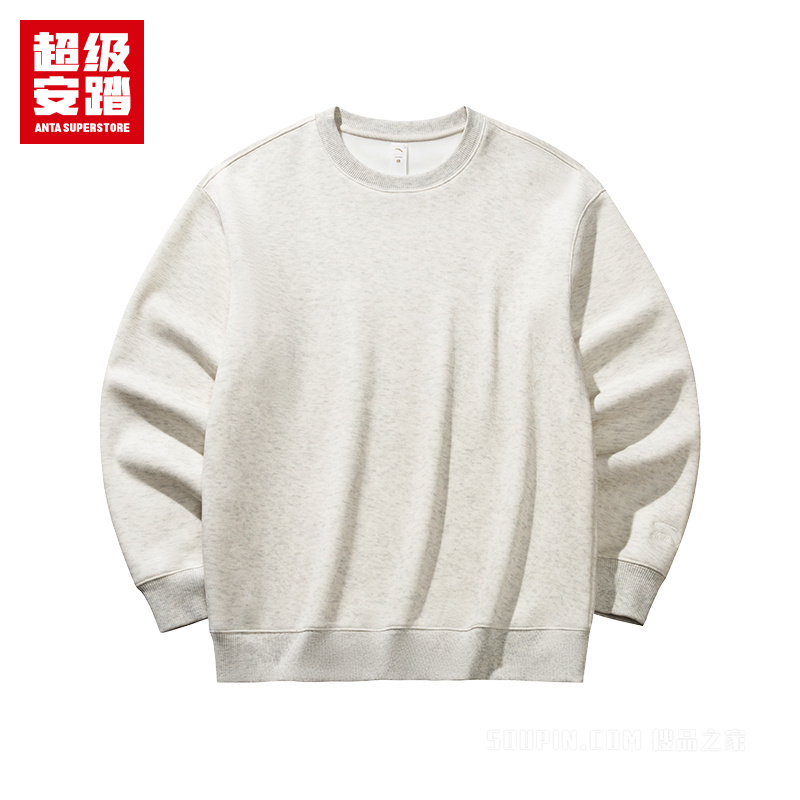 超级安踏潮流文化男子密暖绒套头卫衣