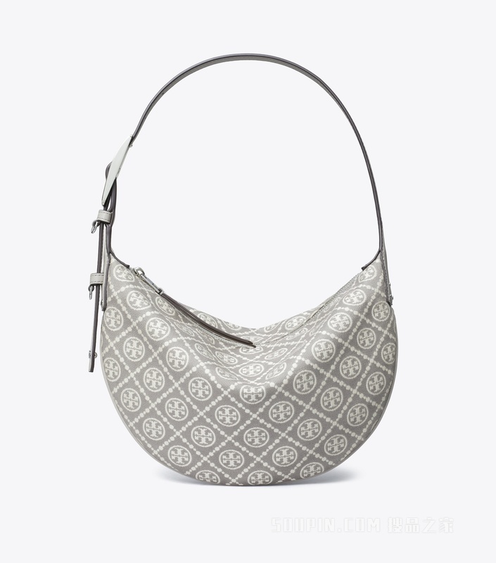 T Monogram 实用小号新月包 灰色