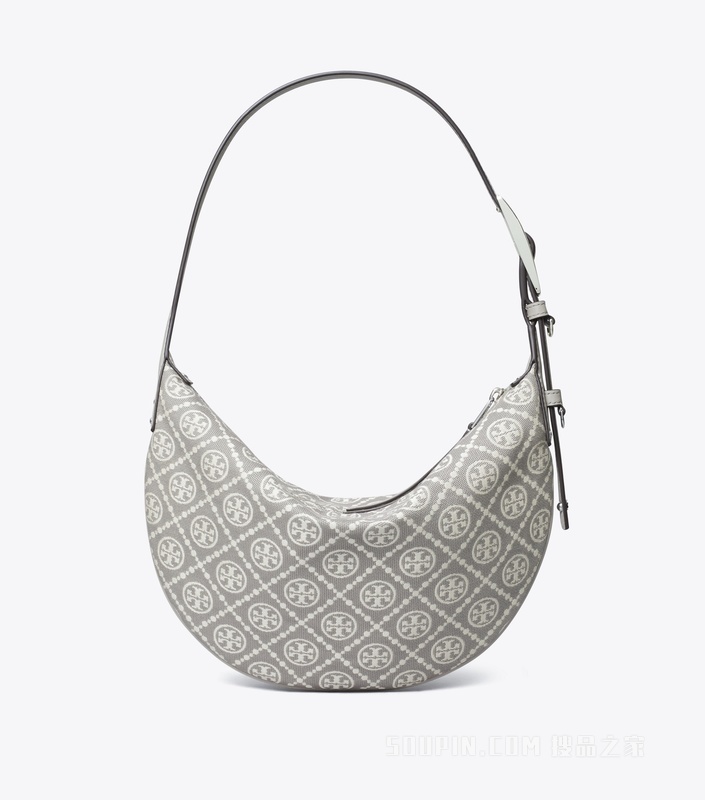 T Monogram 实用小号新月包 灰色