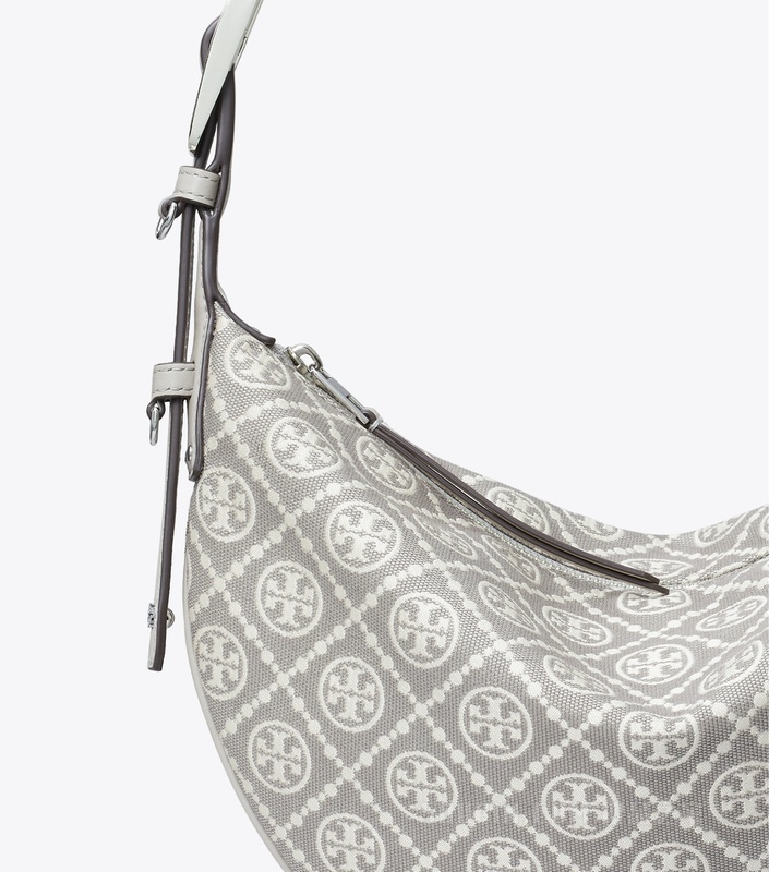 T Monogram 实用小号新月包 灰色