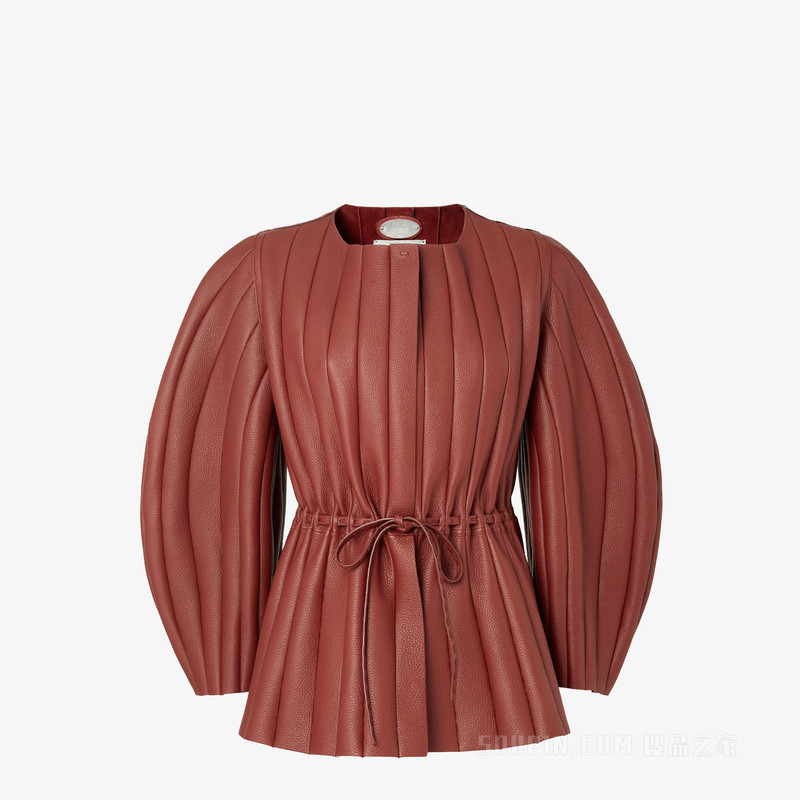 夹克衫 铁锈色鹿皮Selleria夹克