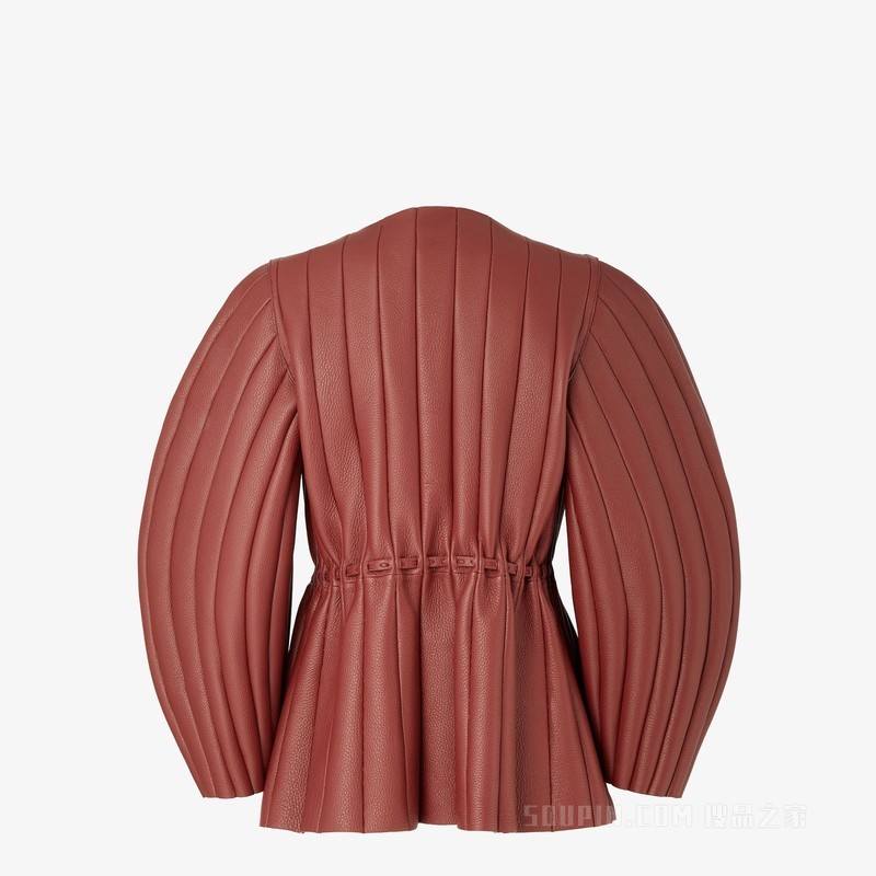 夹克衫 铁锈色鹿皮Selleria夹克