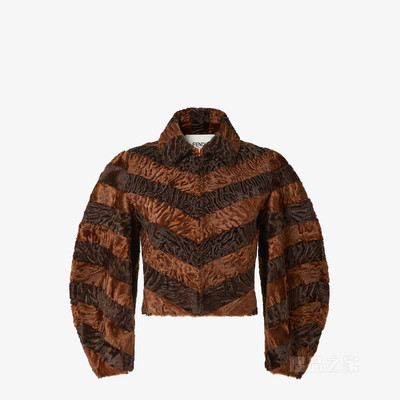 夹克衫 棕色人字纹斯瓦卡拉夹克